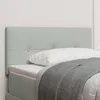 Image de vidaXL TÃªte de lit capitonnÃ©e Gris clair 100 cm Velours