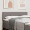 Image de TÃªte de lit vidaXL Taupe matelassÃ©e 140 cm en tissu