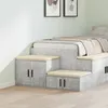 Image de Armoire de rangement vidaXL en gris bÃ©ton, 103x41x40 cm, en bois agglomÃ©rÃ©
