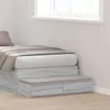 Image de Tiroirs de lit vidaXL Gris Sonoma 80x36,5x16,5 cm en bois d'ingÃ©nierie