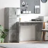 Image de vidaXL Vidaxl Bureau Avec Rangement En Gris Béton En Bois D'ingénierie