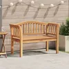 Image de Vidaxl Banc De Jardin 120x53.5x85 Cm En Bois Massif De Teck