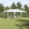 Image de vidaXL Vidaxl Tente De Fête Blanche 6x4 M Pe