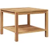 Image de vidaXL Vidaxl Table Basse Marron 60 X 60 X 45 Cm Bois De Teck Massif