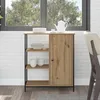 Image de Vidaxl Buffet ChÃªne Artisan Bois D'ingÃ©nierie, MÃ©tal 70 X 30 X 80 Cm