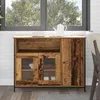 Image de Vidaxl Buffet Rustique Bois Ancien Bois D'ingÃ©nierie 100 X 35 X 75 Cm