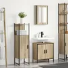 Image de Vidaxl Ensemble De Meubles De Salle De Bain 3 PiÃ¨ces En Bois D'ingÃ©nierie ChÃªne