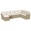 Image de Vidaxl Set De CanapÃ©s De Jardin 8 PiÃ¨ces Avec Coussins Beige Poly Rotin