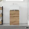 Image de vidaXL Vidaxl Meuble Sous Évier Chêne 40x37x59 Cm Bois D'ingénierie