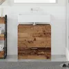 Image de vidaXL Cabinet de lavabo Vieux Bois 59x37x59 cm Bois reconstituÃ©