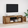 Image de Vidaxl Meuble Tv Avec Led Bois Vieilli 139,5x34x50 Cm Bois D'ingÃ©nierie