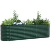 Image de Vidaxl Jardin SurÃ©levÃ© Vert 320x80x81 Cm En Acier GalvanisÃ©