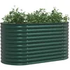 Image de Vidaxl JardiniÃ¨re ÃlevÃ©e Verte 160x80x81 Cm Acier GalvanisÃ©