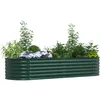 Image de Vidaxl Bac De Jardin SurÃ©levÃ© Vert 240x80x44 Cm En Acier GalvanisÃ©