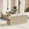 Image de Vidaxl Ensemble De CanapÃ© De Jardin De 6 PiÃ¨ces Avec Coussins Beige Poly Rattan