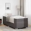 Image de vidaXL Cadre de lit Autre Gris 90 x 190 cm Faux cuir