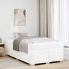 Image de vidaXL Cadre de lit Autre Blanc 120 x 190 cm Faux cuir