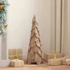 Image de Vidaxl Sapin De NoÃ«l Avec Support Marron 80 Cm Bois De Teck Solide