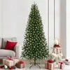 Image de vidaXL vidaXL Sapin de Noël artificiel avec 300 LED Vert 210 cm PE et PVC