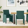 Image de vidaXL Chaise de salle Ã  manger 2 pcs Vert foncÃ© 57 x 66 x 94 cm tissu
