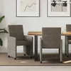 Image de vidaXL Chaises de salle Ã  manger 2 pcs Gris foncÃ© 57 x 66 x 94 cm