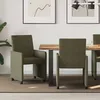 Image de vidaXL Chaises de salle Ã  manger 2 pcs Vert armÃ©e 57 x 66 x 94 cm