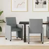 Image de vidaXL Chaises de salle Ã  manger 2 pcs Gris clair 58 x 65 x 94 cm