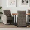 Image de vidaXL Chaises de salle Ã  manger 2 pcs Gris foncÃ© 58 x 67 x 97 cm