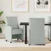 Image de vidaXL Chaises de salle Ã  manger 2 pcs Gris clair 58 x 67 x 97 cm