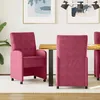 Image de vidaXL Chaises de salle Ã  manger 2 pcs Rouge bordeaux 58 x 67 x 97 cm