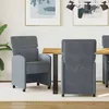 Image de vidaXL Chaises de salle Ã  manger 2 pcs Gris foncÃ© 58 x 65 x 98 cm