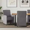Image de vidaXL Chaises de salle Ã  manger 2 pcs Gris 58 x 65 x 98 cm Faux cuir