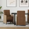 Image de vidaXL Chaises de salle Ã  manger 2 pcs Marron 57 x 67 x 98 cm
