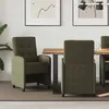 Image de vidaXL Chaises de salle Ã  manger 2 pcs Vert armÃ©e 57 x 67 x 98 cm