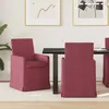 Image de vidaXL Chaises de salle Ã  manger 2 pcs Rouge bordeaux 57 x 67 x 95 cm