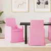 Image de vidaXL Chaises de salle Ã  manger 2 pcs Rose 57 x 67 x 95 cm tissu