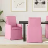 Image de vidaXL Chaises de salle Ã  manger 2 pcs Rose 57 x 67 x 98 cm tissu