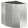 Image de Vidaxl JardiniÃ¨re D'angle Argent 30 X 30 X 35 Cm Acier GalvanisÃ©