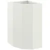 Image de Vidaxl JardiniÃ¨re D'angle Blanc 30 X 30 X 50 Cm Acier