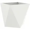 Image de Vidaxl JardiniÃ¨re Blanc 50 X 50 X 50 Cm Acier