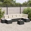 Image de vidaXL Ensemble de 7 canapÃ©s de jardin avec coussins en rotin poly marron