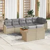 Image de Vidaxl Ensemble De CanapÃ©s De Jardin 9 PiÃ¨ces Avec Coussins Beige Rotin SynthÃ©tique Acacia