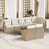 Image de Vidaxl Ensemble De CanapÃ©s De Jardin 9 PiÃ¨ces Avec Coussins Beige Poly Rattan Acacia