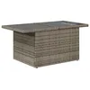 Image de CanapÃ©s De Jardin Vidaxl 7 PiÃ¨ces Avec Coussins Gris Rattan, CanapÃ© De Jardin 2 Places Vidaxl Avec Rangement Et Coussins Gris Rattan