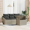 Image de Vidaxl Ensemble De CanapÃ© De Jardin 5 PiÃ¨ces Beige Rattan