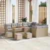 Image de Ensemble De CanapÃ© De Jardin Vidaxl De 13 PiÃ¨ces Avec Coussins Beige 3361532