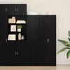Image de vidaXL Haut de meuble en chÃªne noir 45x42.5x185 cm Bois d'ingÃ©nierie