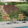 Image de vidaXL Vidaxl Transat Avec Chaises De Jardin 3 Pcs En Bois Massif De Teck