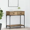 Image de Vidaxl Table Console ChÃªne Artisan 75x34.5x75 Cm Bois D'ingÃ©nierie
