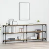 Image de Vidaxl Table Console ChÃªne Artisan 200x29x75 Cm Bois D'ingÃ©nierie
